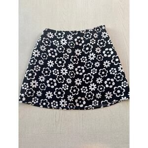 Hollister Ultra High Rise Floral Mini Skirt Whimsigoth Goth Alternative Alt (P)